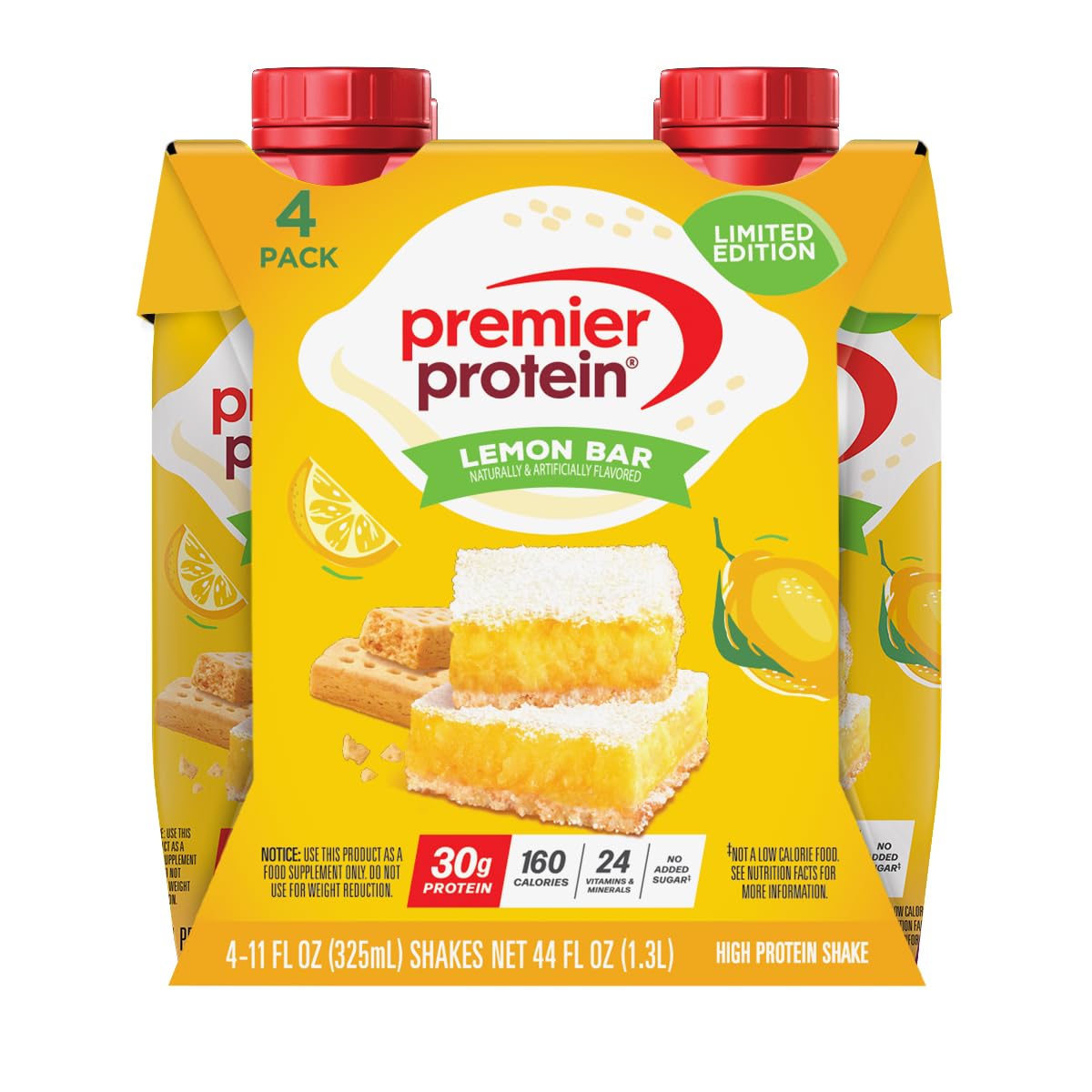 Premier Protein 30g High Protein Shake, Bananas & Cream, 12 Pack