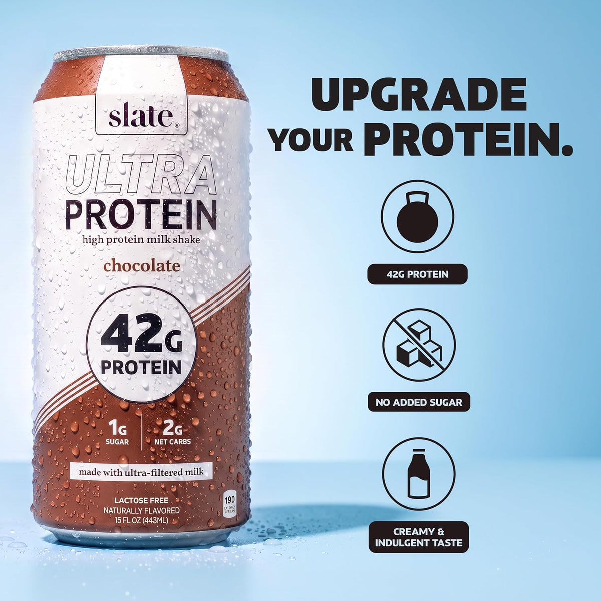 Slate Milk Chocolate Ultra 42g High Protein Milk Shake (12 Cans)
