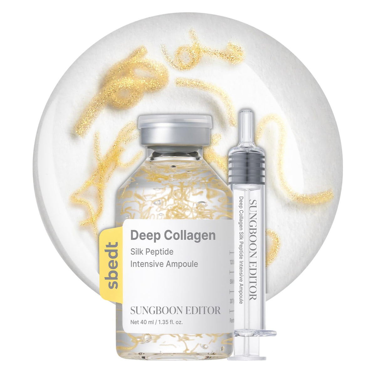 SUNGBOON EDITOR Glow Intensive PDRN Ampoule, Copper Peptides & Vitamin B12 Serum for Face with Collagen & Multi Peptides & 10 Hyaluronic Acids | Korean Skincare Serum, 1.35 fl oz