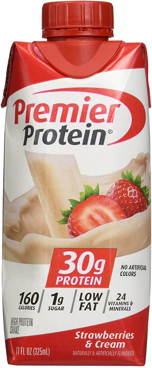 Premier Protein 30g High Protein Shake, Bananas & Cream, 12 Pack
