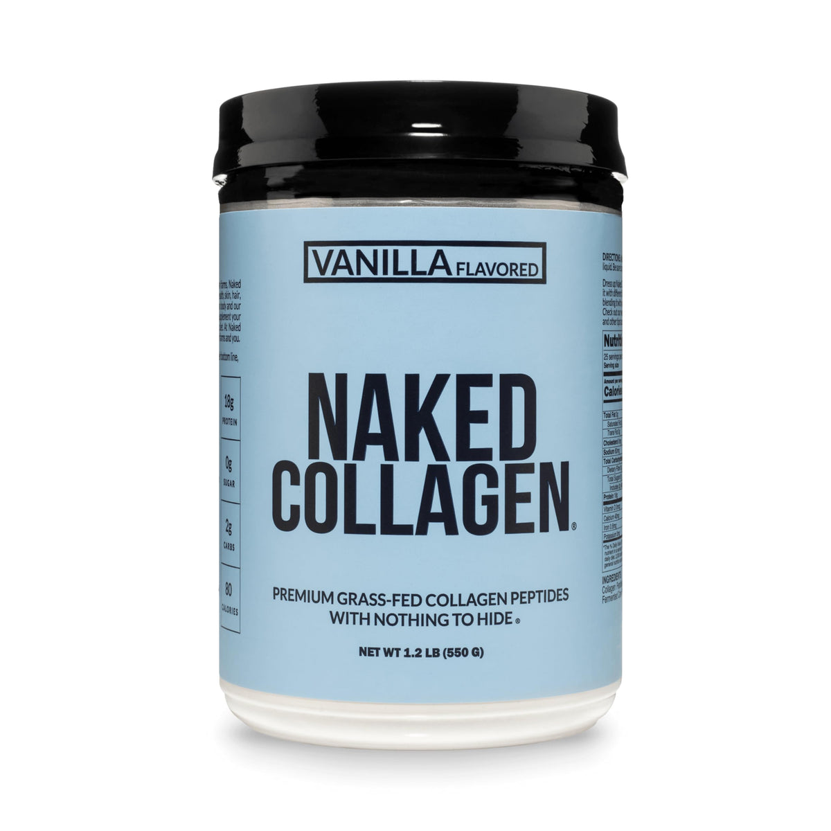 NAKED Collagen Peptides Protein Powder, 60 Servings, Pasture-Raised, Unflavored Grass-Fed Hydrolyzed Collagen Supplement, NSF Certified, Paleo Friendly, Non-GMO, Keto, Gluten Free, 20oz