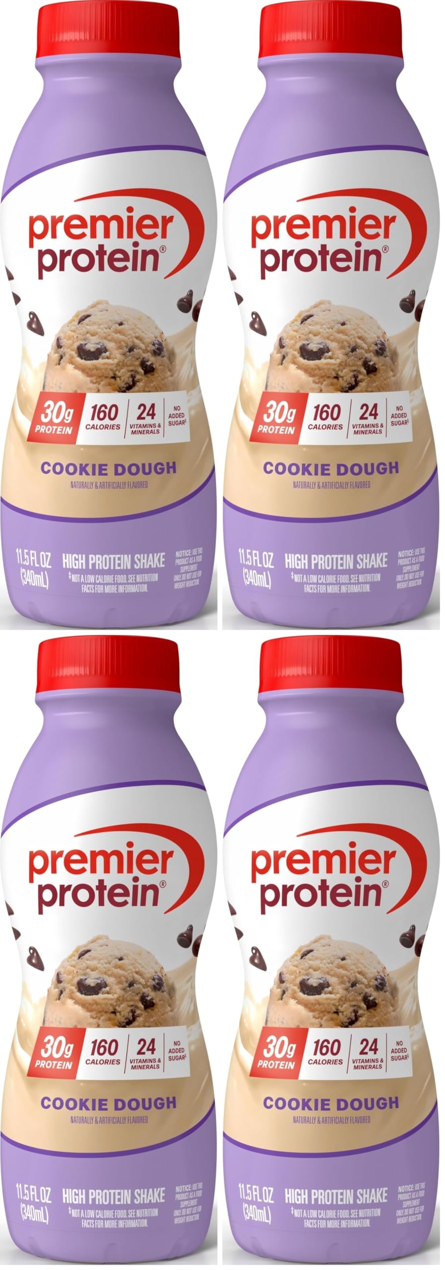 Premier Protein 30g High Protein Shake, Bananas & Cream, 12 Pack