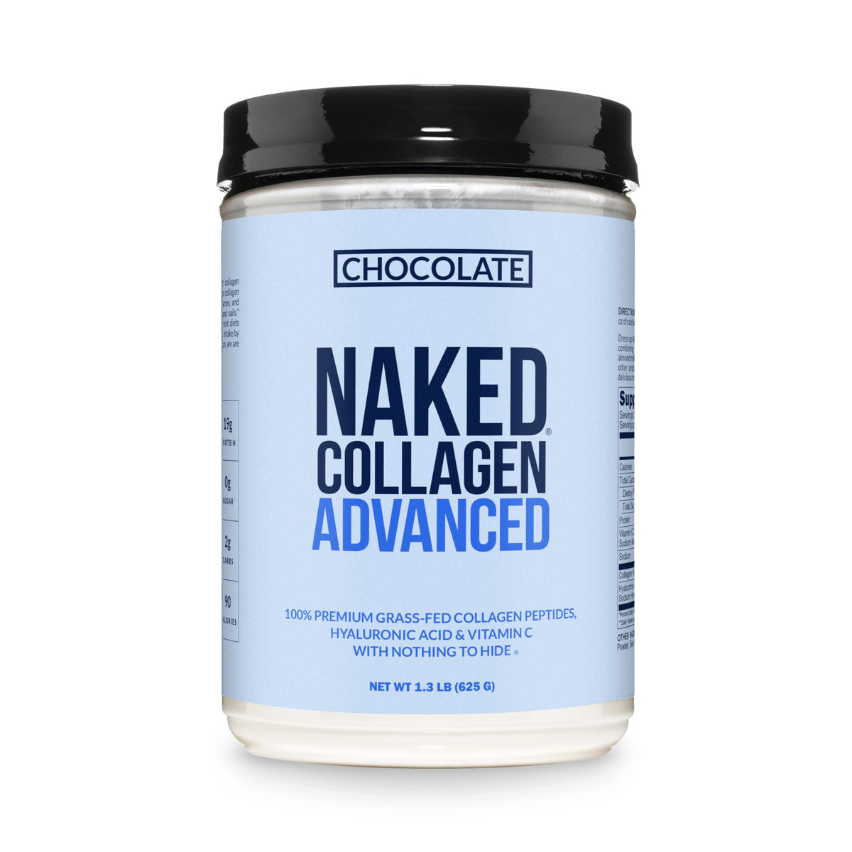 NAKED Collagen Peptides Protein Powder, 60 Servings, Pasture-Raised, Unflavored Grass-Fed Hydrolyzed Collagen Supplement, NSF Certified, Paleo Friendly, Non-GMO, Keto, Gluten Free, 20oz