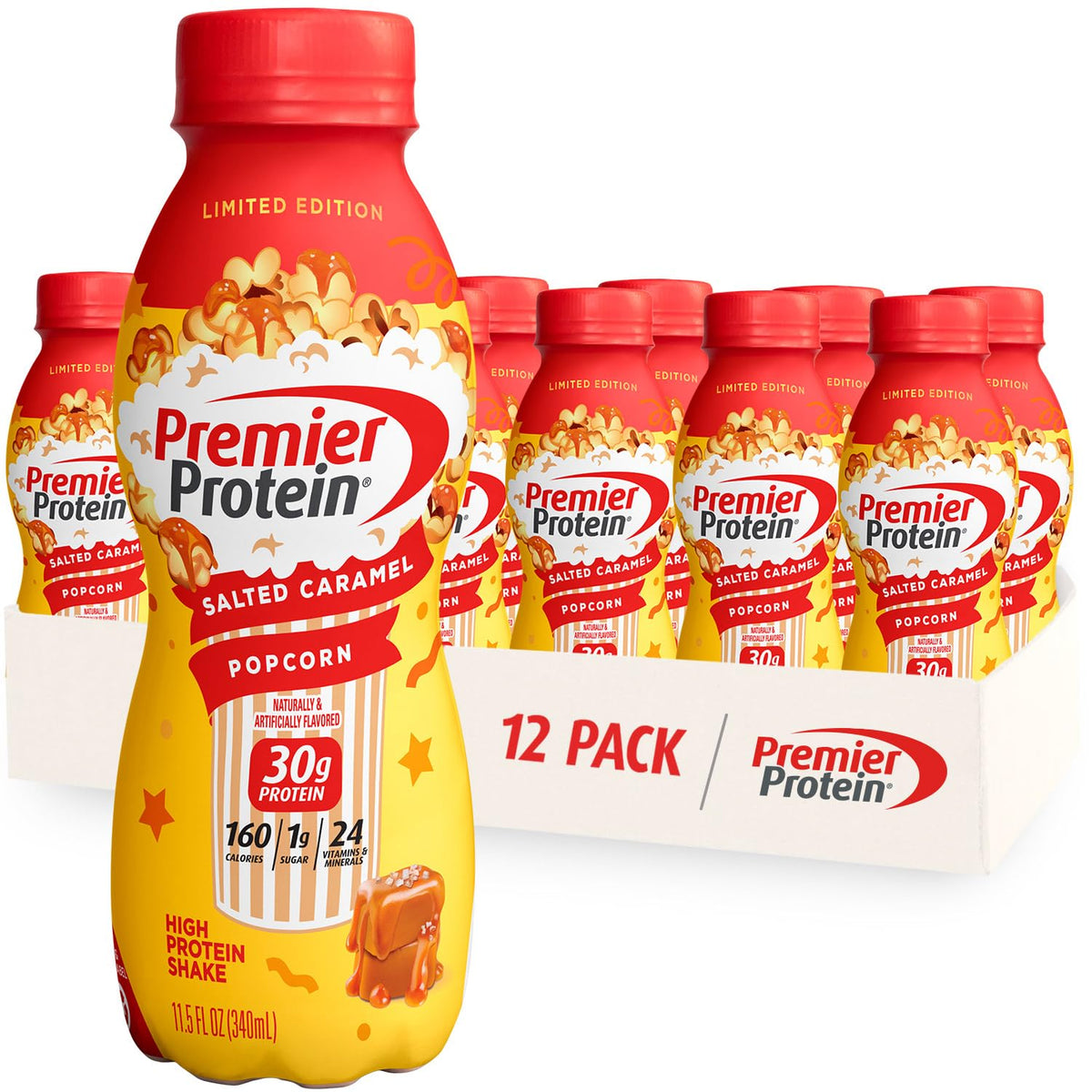 Premier Protein 30g High Protein Shake, Bananas & Cream, 12 Pack