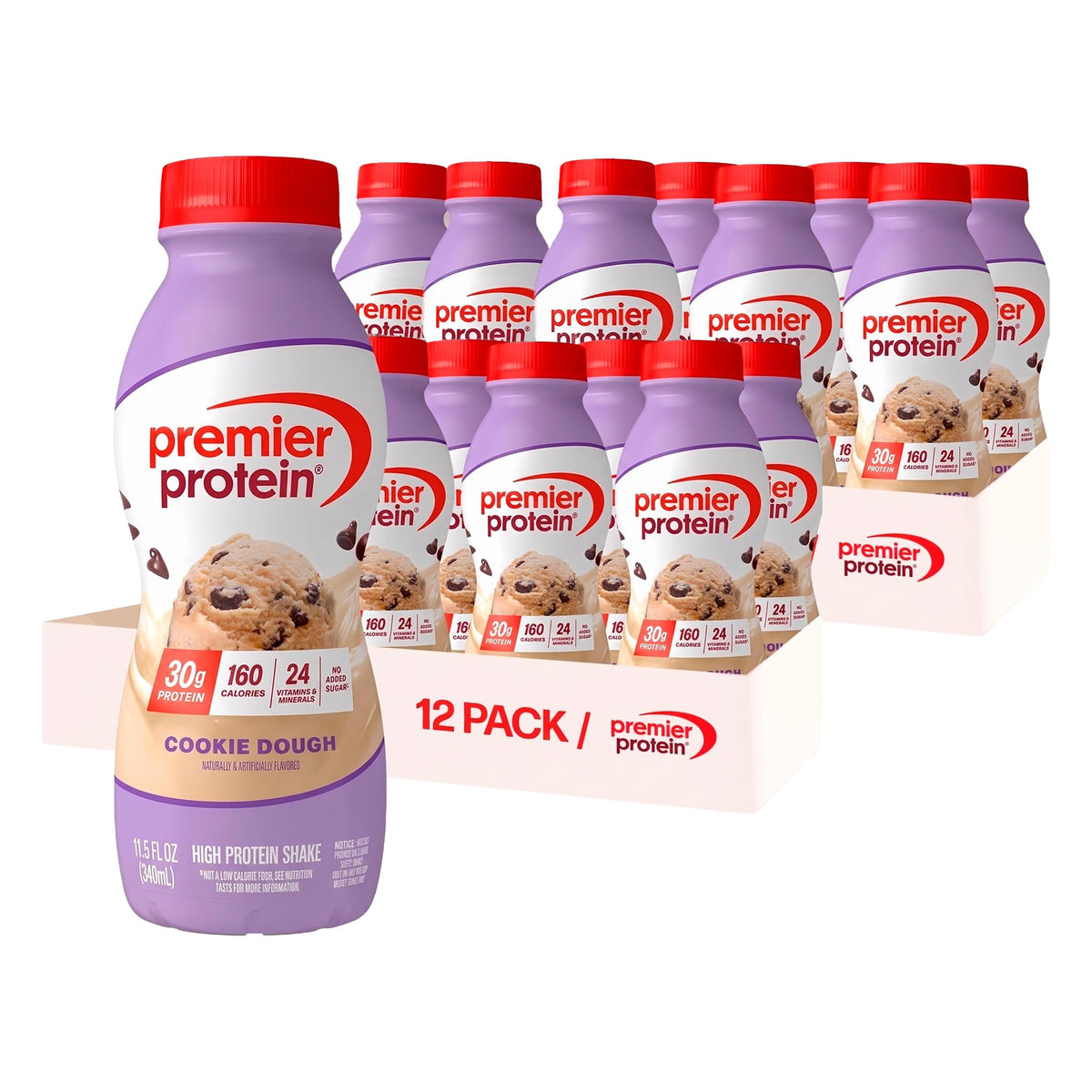 Premier Protein 30g High Protein Shake, Bananas & Cream, 12 Pack