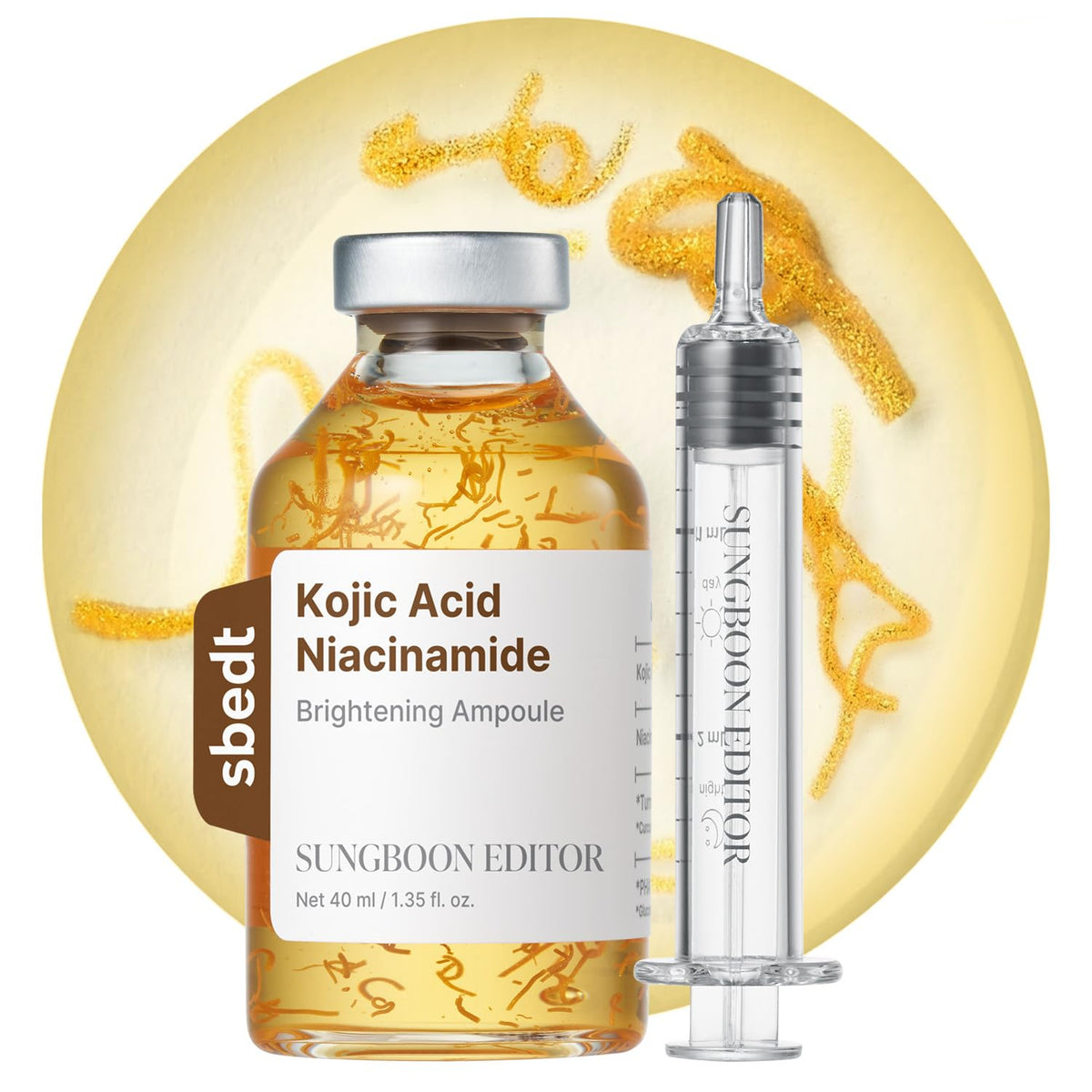 SUNGBOON EDITOR Glow Intensive PDRN Ampoule, Copper Peptides & Vitamin B12 Serum for Face with Collagen & Multi Peptides & 10 Hyaluronic Acids | Korean Skincare Serum, 1.35 fl oz
