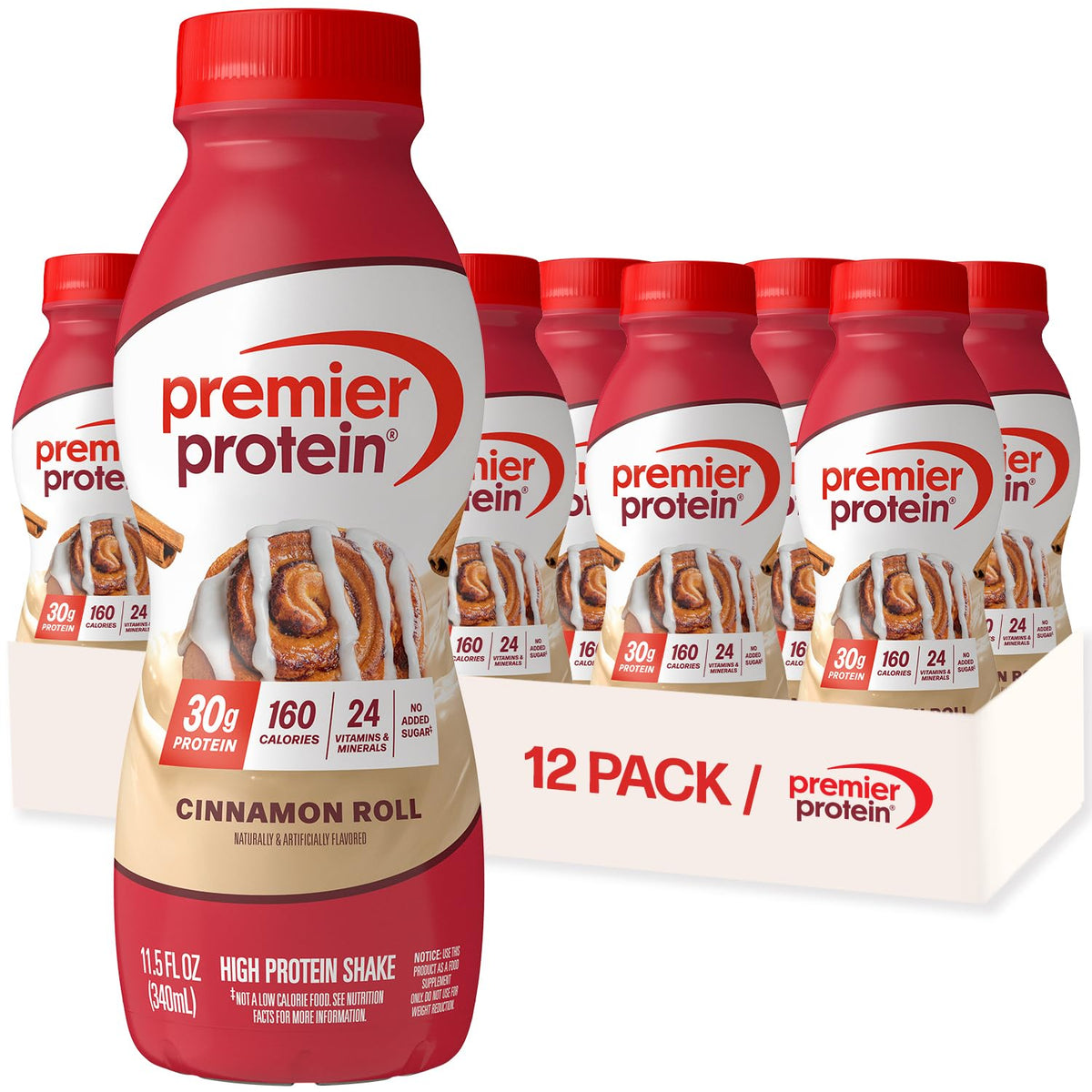 Premier Protein 30g High Protein Shake, Bananas & Cream, 12 Pack
