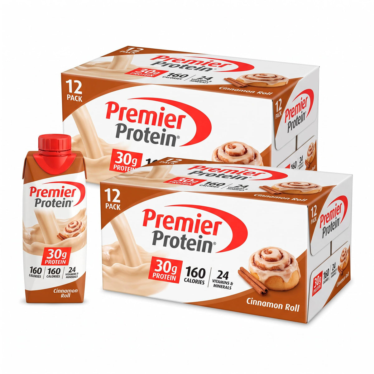 Premier Protein 30g High Protein Shake, Bananas & Cream, 12 Pack