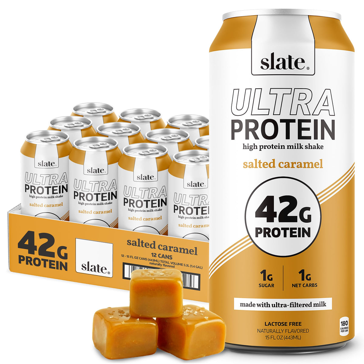 Slate Milk Chocolate Ultra 42g High Protein Milk Shake (12 Cans)