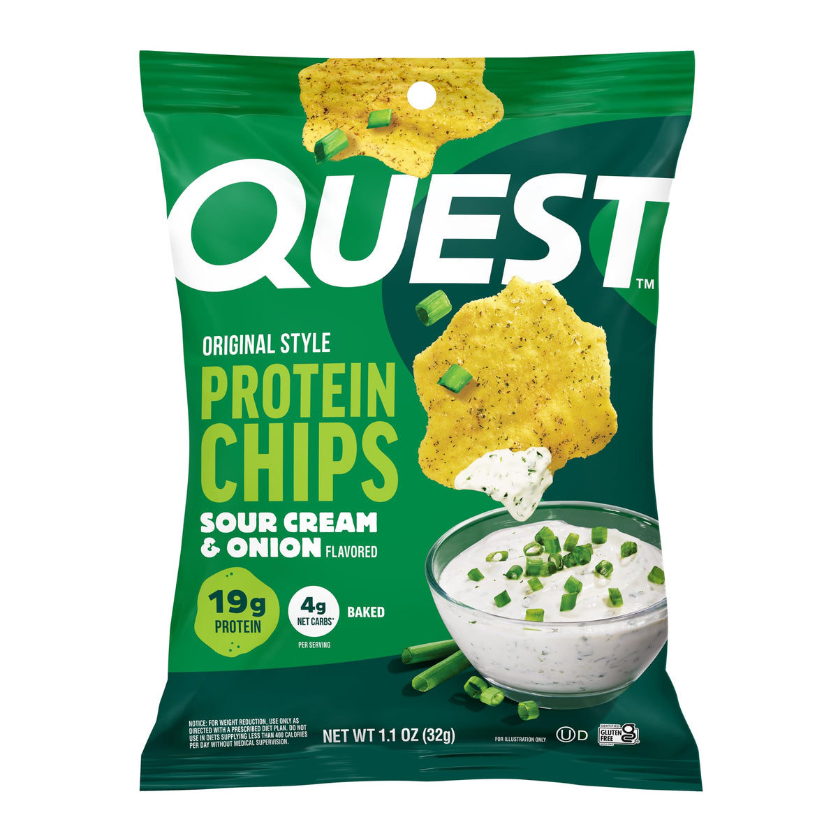 Quest Nutrition Protein Chips Variety Pack, BBQ, Cheddar & Sour Cream, Sour Cream & Onion, High Protein, Low Carb, 1.1 oz (Pack of 12)