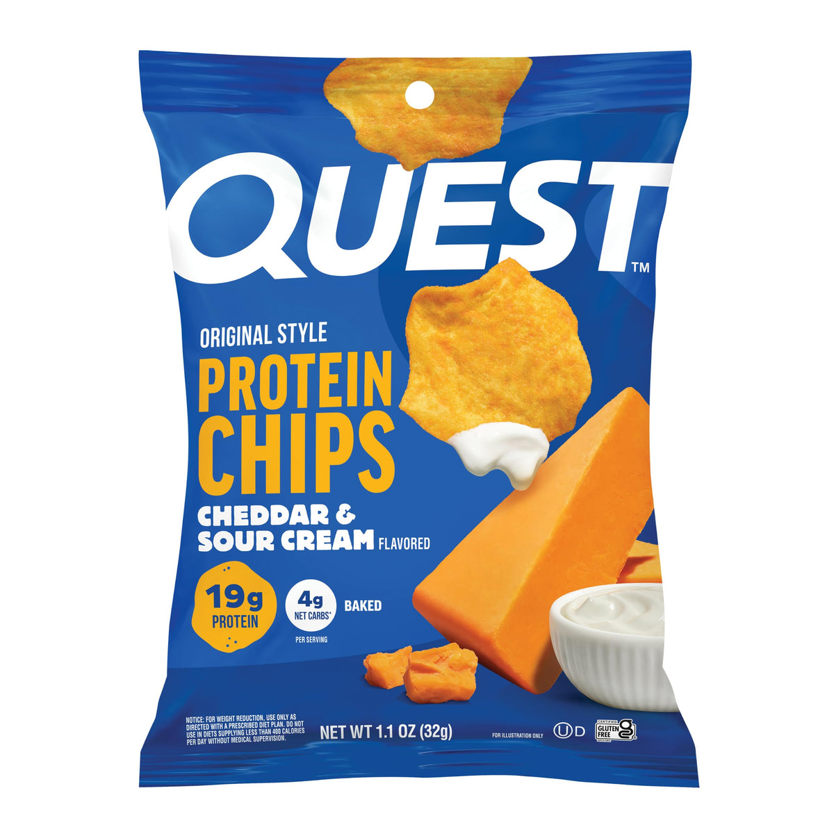Quest Nutrition Protein Chips Variety Pack, BBQ, Cheddar & Sour Cream, Sour Cream & Onion, High Protein, Low Carb, 1.1 oz (Pack of 12)