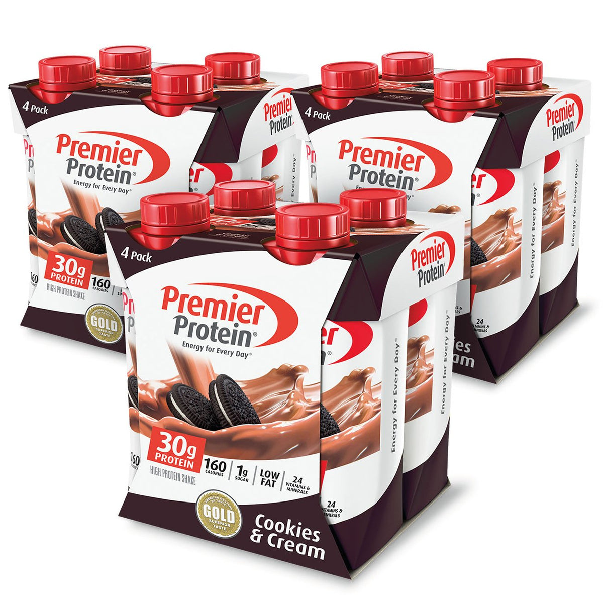Premier Protein 30g High Protein Shake, Bananas & Cream, 12 Pack